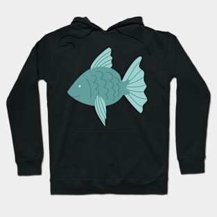 CUTE BLUE FISH Hoodie